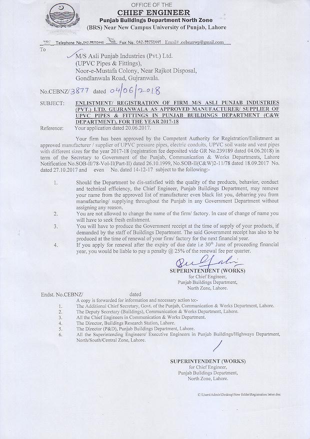 Communication & Works Govt Of Punjab Enlistment